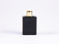 Preview: Schwarzglasflasche Miro 50 ml - Tropfmontur Gold